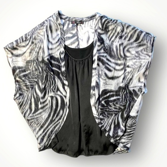 Heart Soul Black Camisole with Sheer Top - Picture 3 of 13